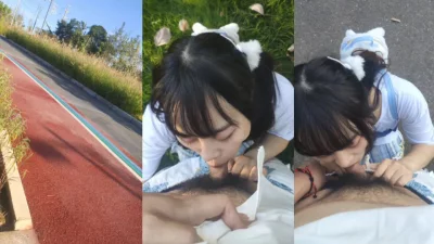 18岁双马尾户外口爆吞精合集来了！